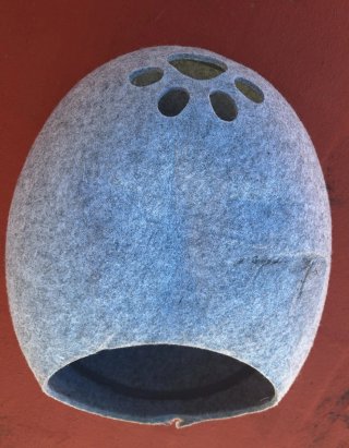 Cama para mascota tipo iglú