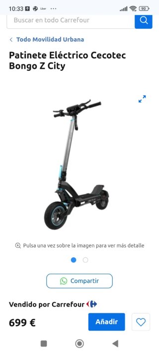 Patinete Eléctrico Cecotec Bongo Z City