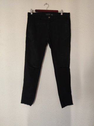 Jeans Pitillo Hombre Negros