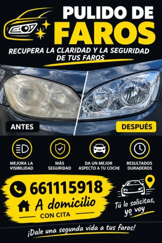 Pulidor de faros 3M  Con cita