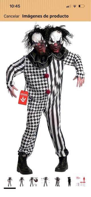 Disfraz de Payaso de Dos Cabezas
