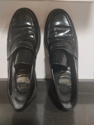 Mocasines Man-Line Negros Talla 44