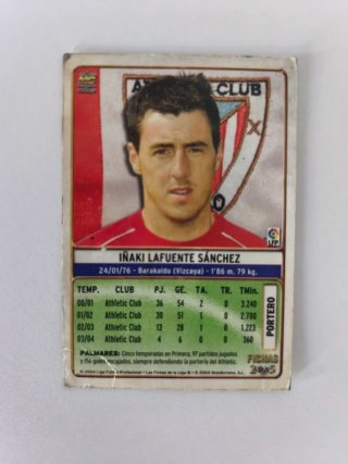 Cromo Iñaki Lafuente - Athletic Club 2004/05