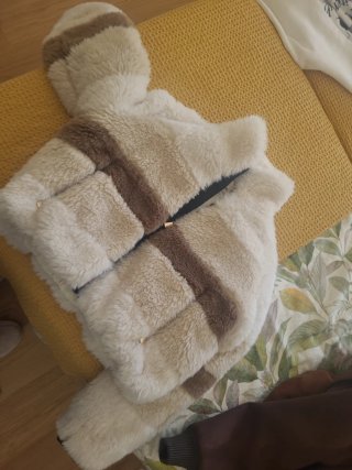 Abrigo de pelo sintético