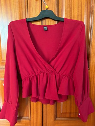 Blusa granate SHEIN Talla M