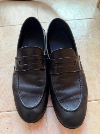 Mocasines de Cuero Negros