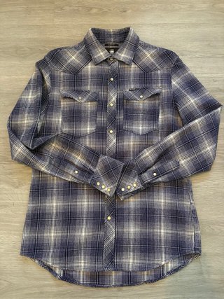 Camisa G-Star de cuadros azul Talla S