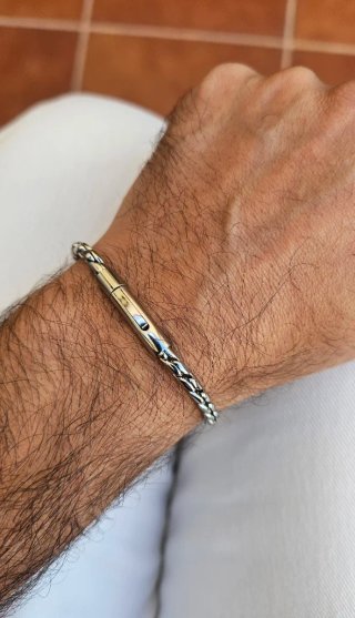 Bracciale in acciaio per uomo