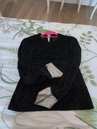 Disfraz Camisa de terciopelo negra
