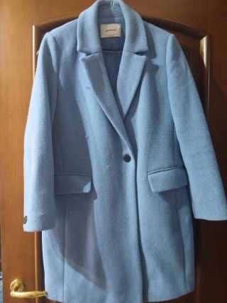 Cappotto donna Stradivarius blu
