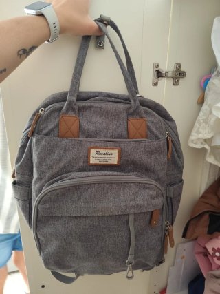 Mochila Porta Pañales Ruvalino Gris