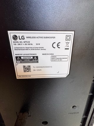 Subwoofer Inalámbrico LG SPT5-W