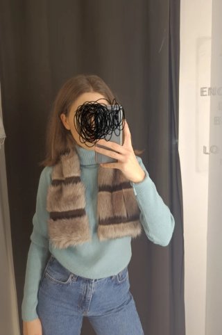 Bufanda de pelo Sintético