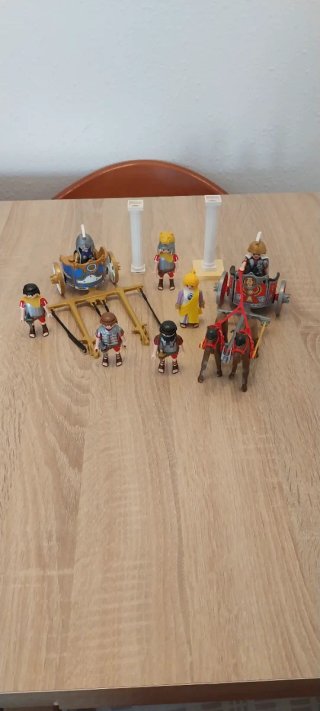 Playmobil,romanos,lote,cuadriga,circo romano,barco