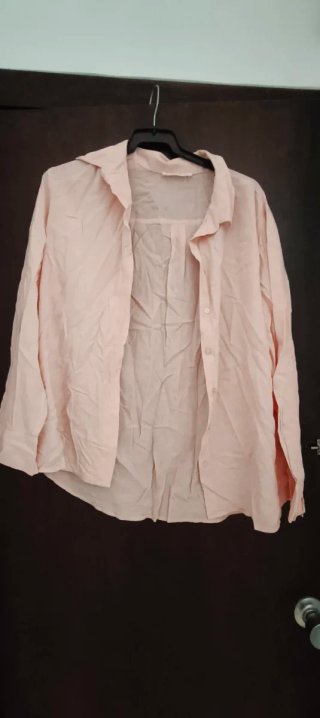 Blusa rosa de manga larga