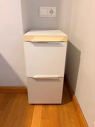 Pack 2 Mesitas de Noche Blancas Regalo cabecero