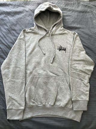 Sudadera con capucha Stussy gris L