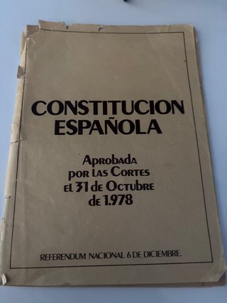 Constitución española antigua