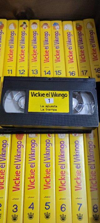 Lote de cintas VHS Vickie el Vikingo