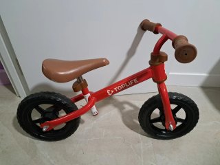 Bicicleta sin pedales Toplife roja