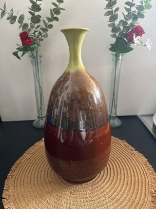 Jarrón Florero Vintage de Cerámica