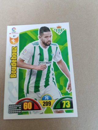 Boudebouz, Nº87 (Real Betis) Adrenalyn XL 2017 18
