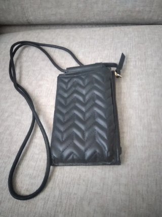 Portamóvil Negro con Textura