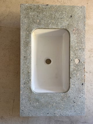 Lavamanos de piedra 80x40 cm
