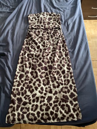 Vestido largo/falda larga estampado leopardo