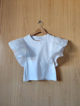 Camiseta Zara Blanca Talla S