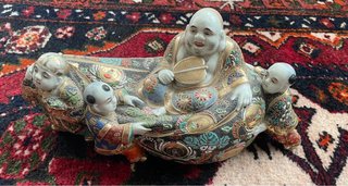 Escultura Porcelana China Famille Rose .1890