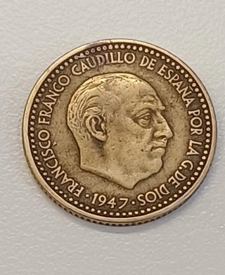 Moneda 1 Peseta 1947 Estrella 48