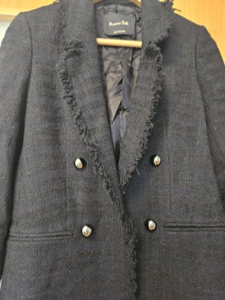 Abrigo Massimo Dutti Negro