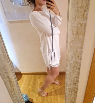 Vestido Blanco Massimo Dutti