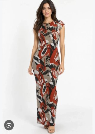 Vestido largo Zara estampado Talla M