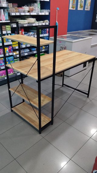 Mesa Escritorio con Estanterías Laterales