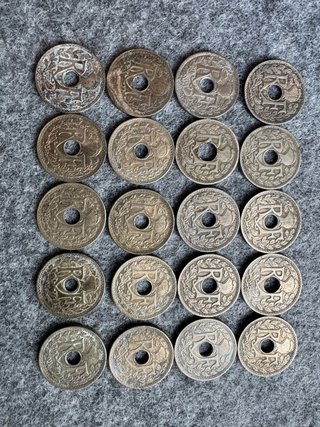 Lote de 20 monedas 25 Céntimos Lindauer