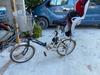 Bicicleta Plegable con cesta