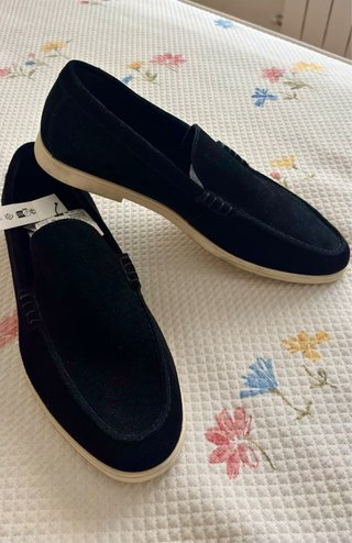 Mocasines de Ante Zara Negros