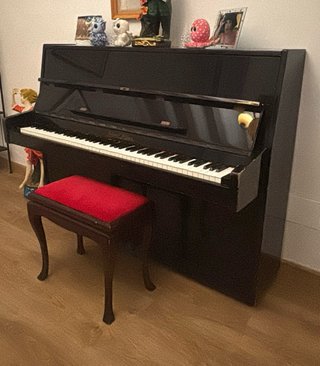 Piano Vertical Pearl River Negro