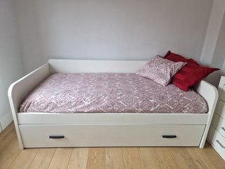 Cama Nido Blanca con 2 Colchones