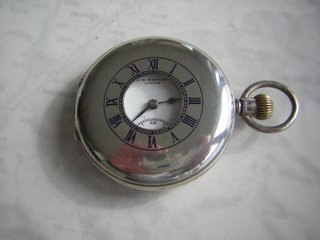 RELOJ DE BOLSILLO INGLES PLATA MACIZA AÑO 1900