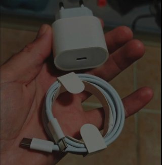 Cargador de 35 W para iPhone, carga rápida USB C,