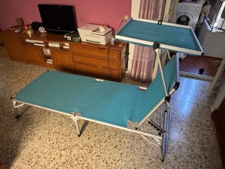 Tumbona Plegable con Parasol