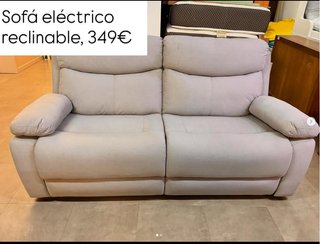 Sofá Eléctrico Reclinable Gris