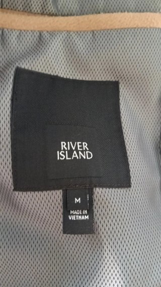 Abrigo Caballero Camel River Island Talla M