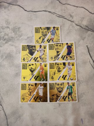 Lote 7 Cromos Liga Este Extra Gold 2023-24
