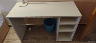Escritorio Blanco 120cm + papelera regalo