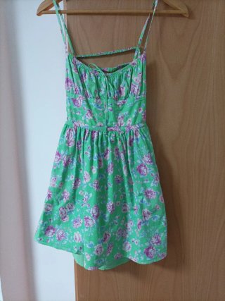 Vestido corto estampado floral