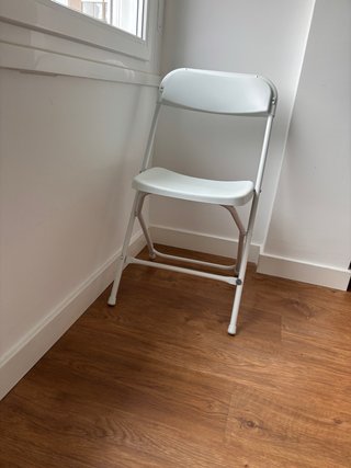 Pack de 2 Sillas Plegables Blancas